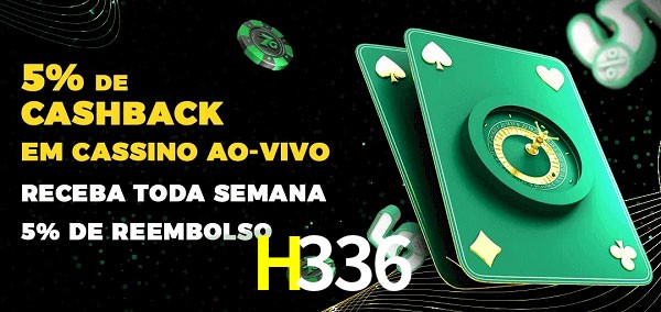 Promoções do cassino ao Vivo H336